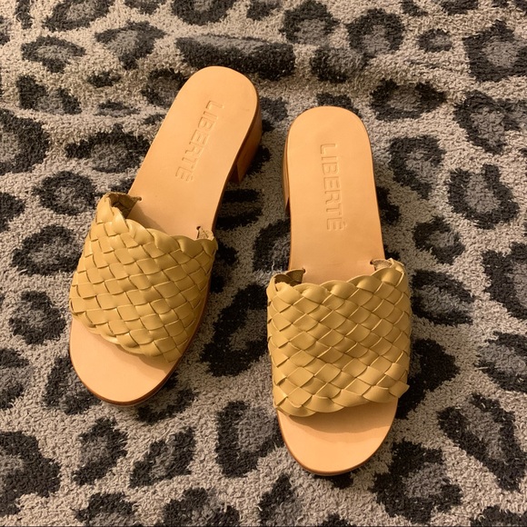 New Liberte Leather Santorini woven mules in Cream Size 7 - Picture 5 of 9